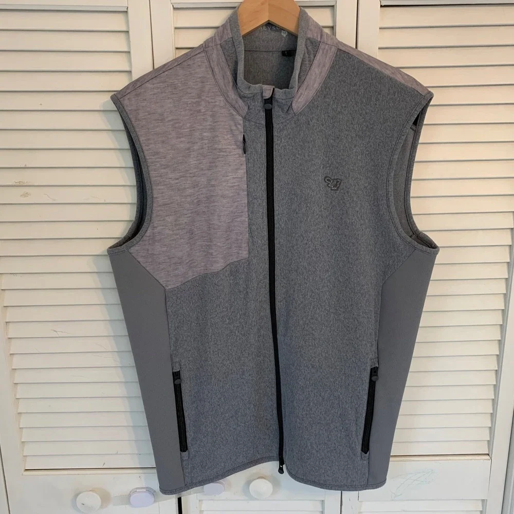GREYSON Comanche Hybrid Vest Mens M Golf Pockets Logo Nylon‎ Stretch Lightweight